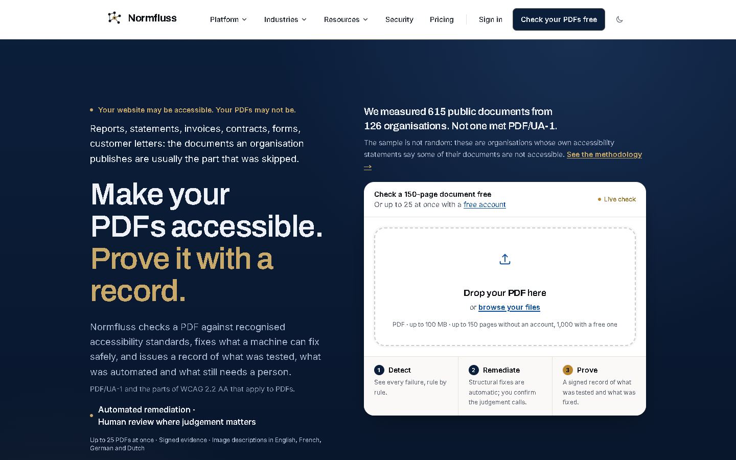 Normfluss website